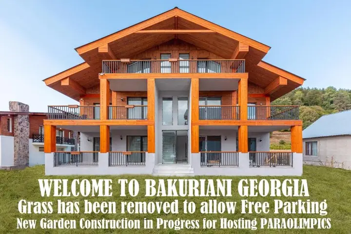 Бакуриани: Ground Floor Bright Luxury 1Bedroom Apartment with Free Parking