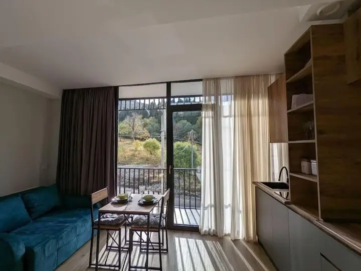 Бакуриани: Modern 1BR Condo Near Didveli - 7 Min Walk