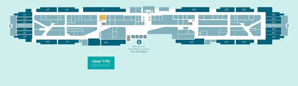 Дубай: Sleep 'N Fly Dubai (DXB) Terminal 3, A-Gates