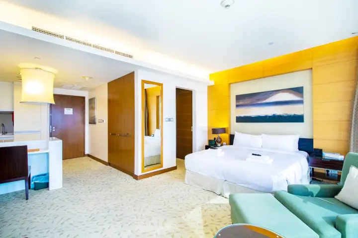 Дубай: Апартаменты Address Dubai Mall Studio Full Burj Khalifa View