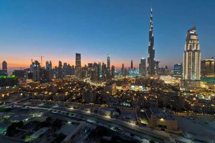 Дубай: Panoramic Burj Khalifa View 2 Bedroom Apartment, Burj Views Tower
