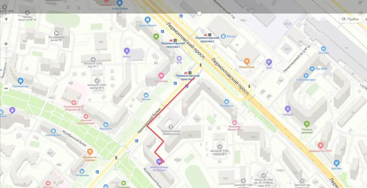 Москва: Weekendsleep Лермонтовский Проспект