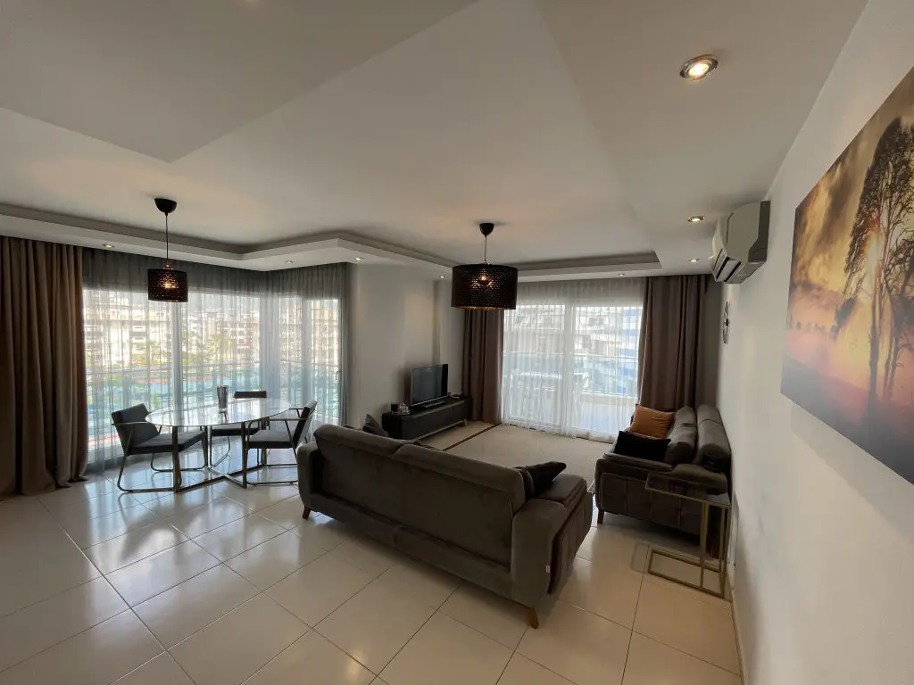 Аланья: Апартаменты SA Apartments! Двухуровневая квартира с видом на горы