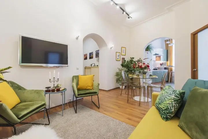 Москва: Квартира GM Apartments Стильная Трехкомнатная на Бульварном кольце