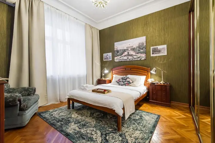 Москва: Квартира GM Apartments на Москва-реке с Видом на Набережную и Сталинскую высотку