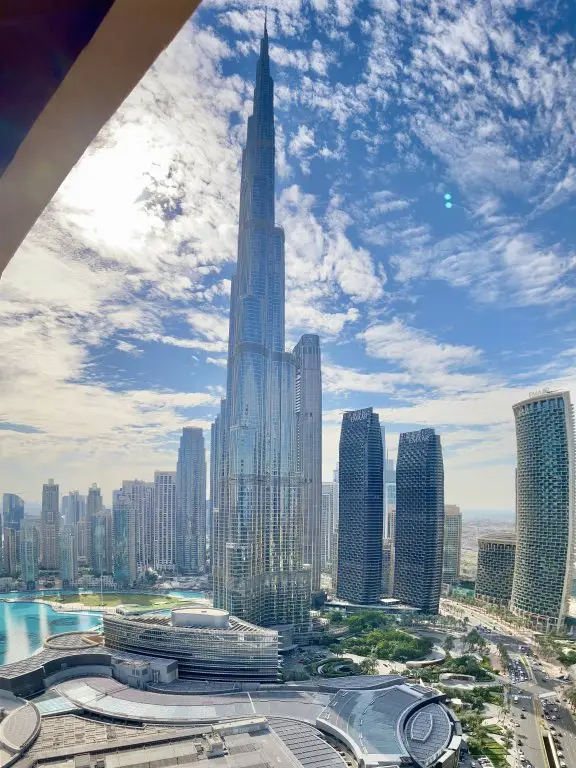 Дубай: Апартаменты SuperHost - Comfy Studio With Balcony Facing Burj Khalifa | Address Dubai Mall