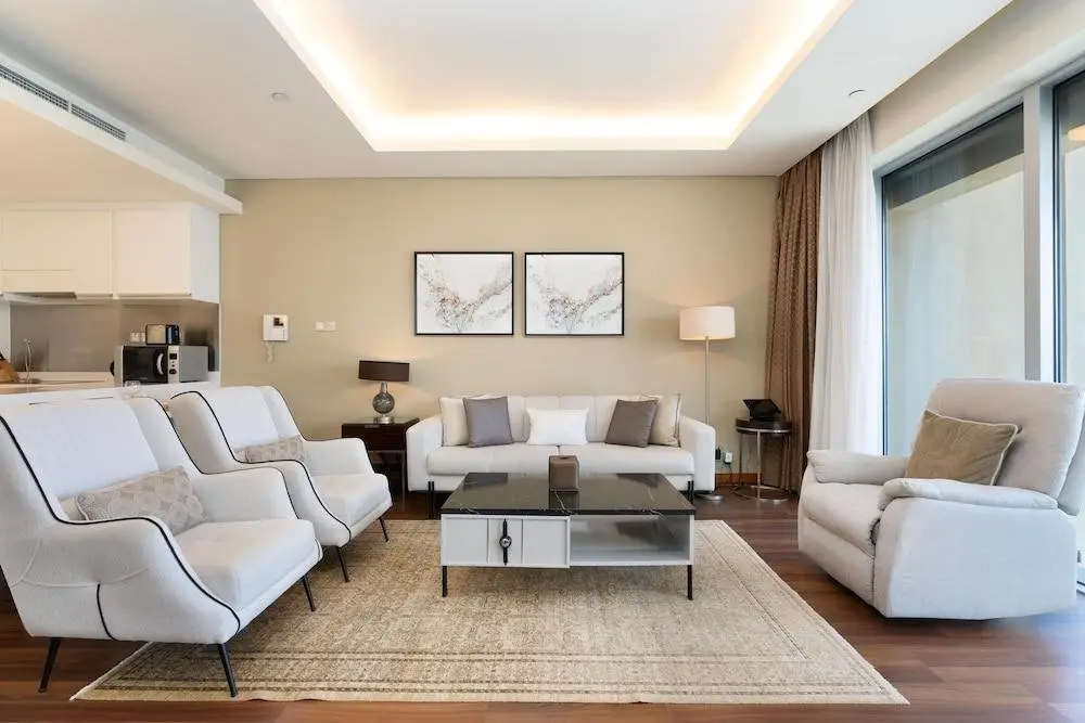 Дубай: Апартаменты SuperHost Glamorous Apt with Terrace Overlooking Skyline I Address Dubai Mall