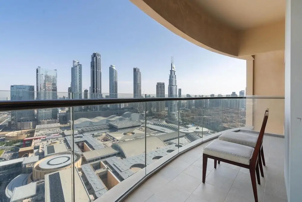Дубай: Апартаменты SuperHost Glamorous Apt with Terrace Overlooking Skyline I Address Dubai Mall