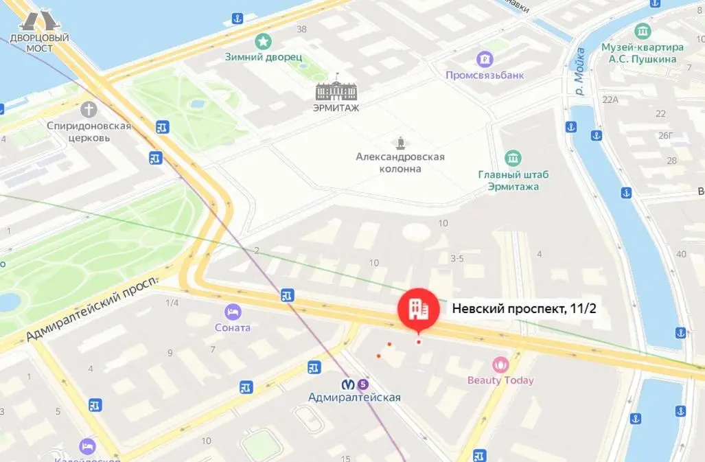 Санкт-Петербург: Меблированные комнаты Соната на Невском 11 Дворцовая площадь