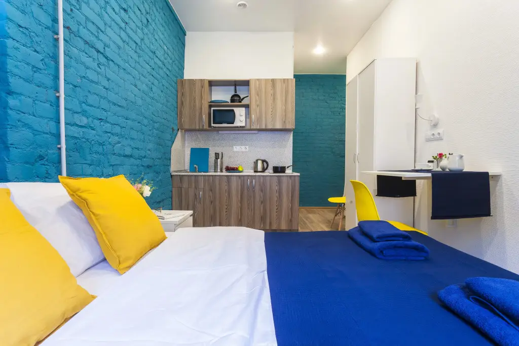 Апартаменты MyRoom у Авроры с кроватью King-size с бесконтактным заездом — фото 1