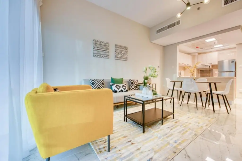 Дубай: Апартаменты Elite LUX Holiday Homes - Stylish 1 BR + Pool & World Class Gym in Dubai South