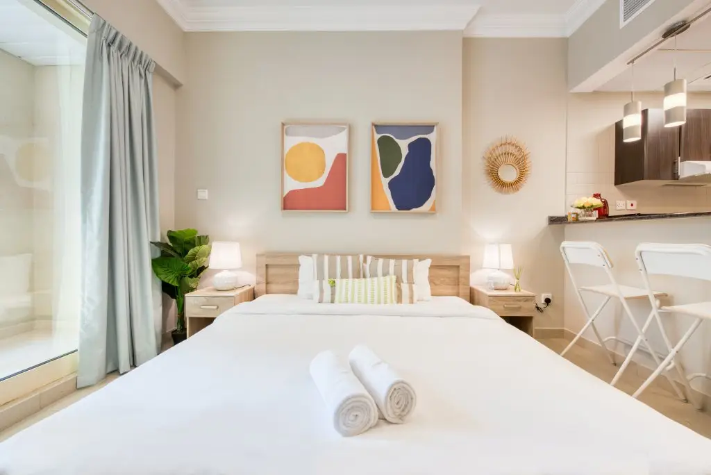 Дубай: Elite LUX Holiday Homes - Fabulous Studio - Access to Beach & Metro in Dubai Marina