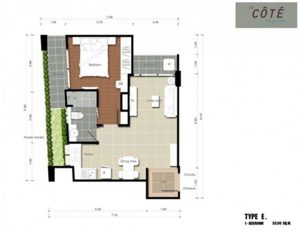 Бангкок: Le Cote, Thonglor Soi 8, Top Floor 2 Balcony 55sqm (Adults Only)