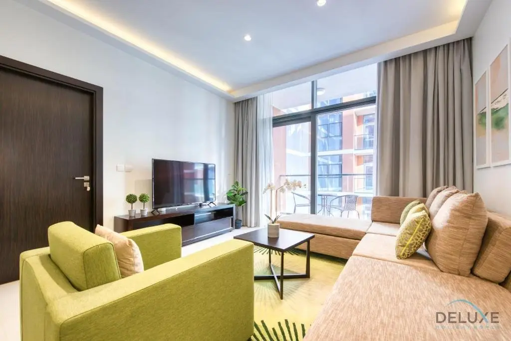 Дубай: Sleek 1BR Apartment at Celestia Dubai South by Deluxe Holiday Homes