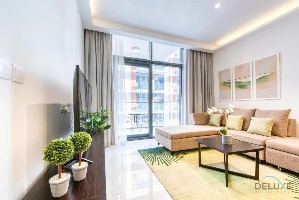 Дубай: Sleek 1BR Apartment at Celestia Dubai South by Deluxe Holiday Homes