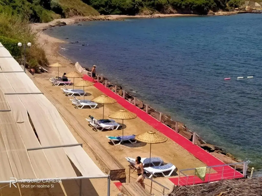 Милас: Flamingo Site, Garden Floor Daily Rent Apartment, Lake and Natural View, in Bodrum, A21