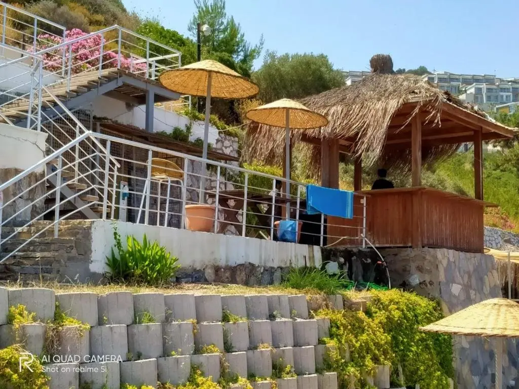 Милас: Flamingo Site, Garden Floor Daily Rent Apartment, Lake and Natural View, in Bodrum, A21