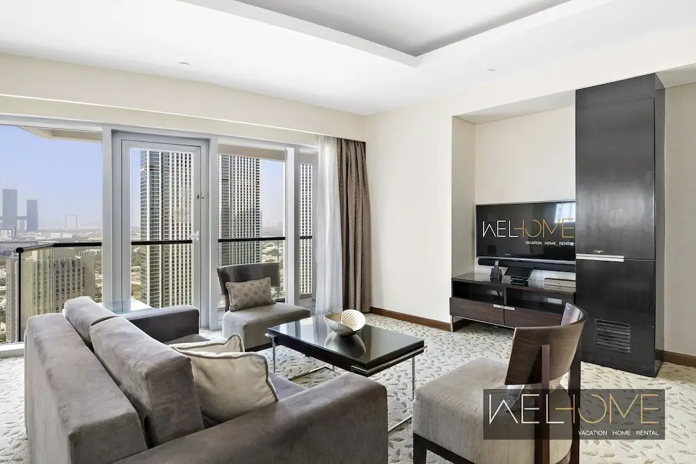 Дубай: Spectacular Burj Khalifa View Service Apartment