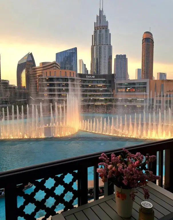 Дубай: Апартаменты PalmBay 1BR full Burj Khalifa & Fountain View