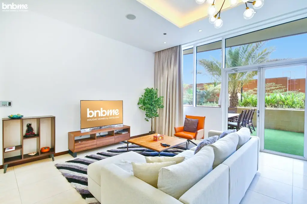 Дубай: Апартаменты bnbmehomes | PVT BBQ Patio @ Luxury Andaaz Resort-G05