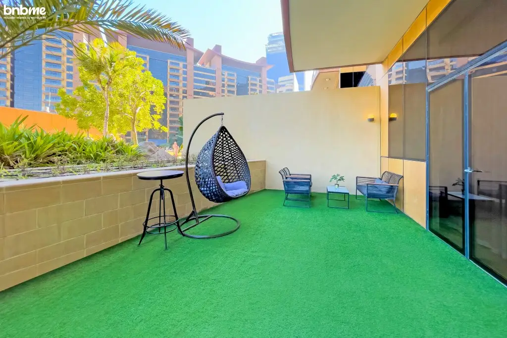 Дубай: Апартаменты bnbmehomes | PVT BBQ Patio @ Luxury Andaaz Resort-G05