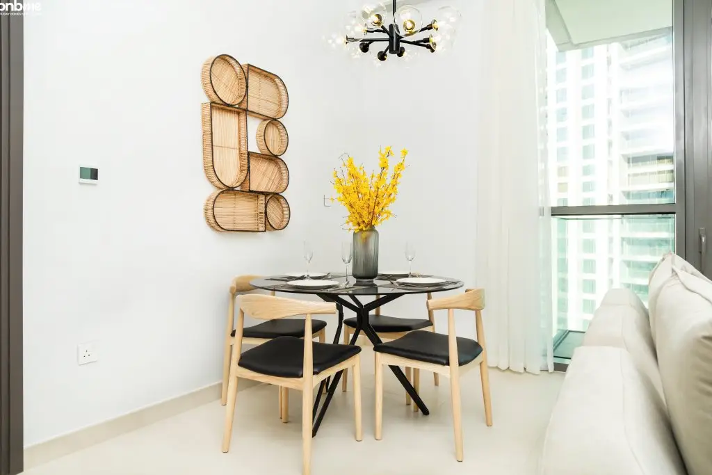 Дубай: Апартаменты bnbmehomes | BurjK and Fountains light up view-3109
