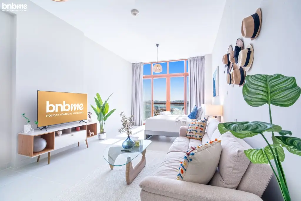 Дубай: Апартаменты bnbmehomes | Studio in Palm near Mall | Sea View-205