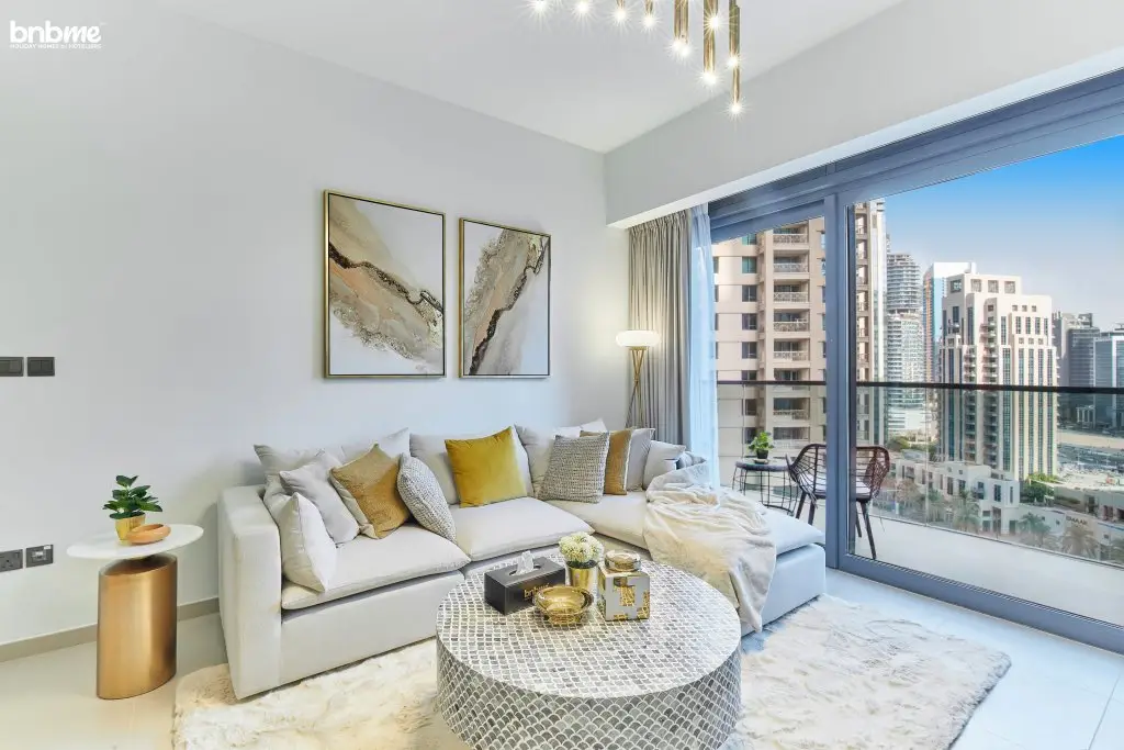 Дубай: Апартаменты bnbmehomes | Urban Oasis | 1 BR Apt in Act Two- 1304