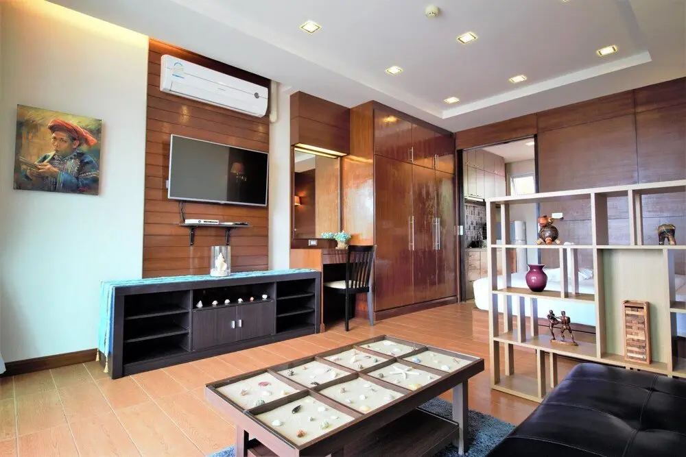 Муанг: 309 10m to the Beach Rooftop Pool Gym Wi-fi Kitchen