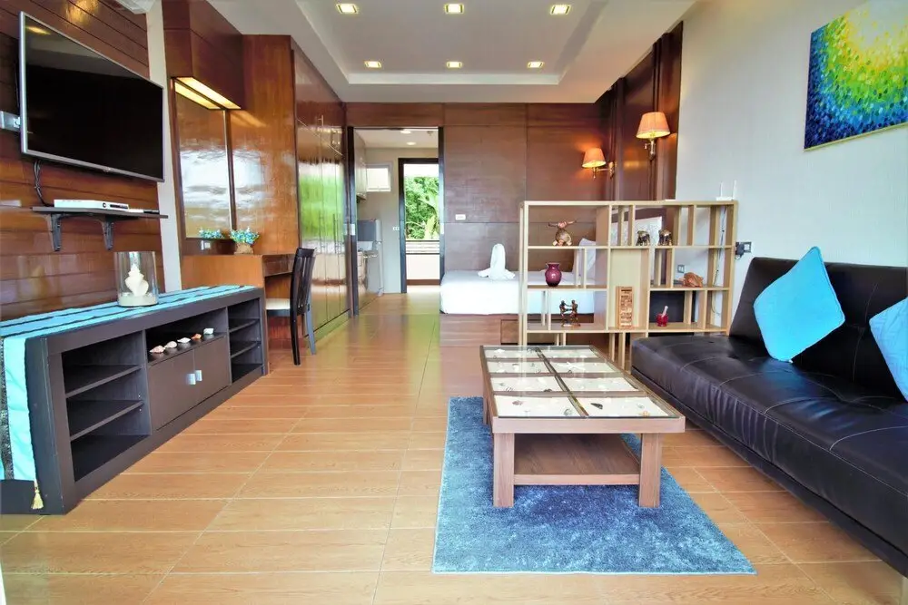 Муанг: 309 10m to the Beach Rooftop Pool Gym Wi-fi Kitchen