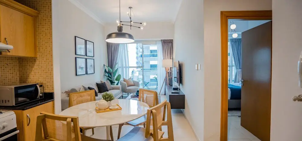 Дубай: Fancy 1BR with Canal Views