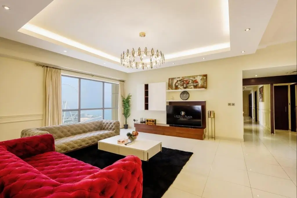 Дубай: JBR The Walk Rimal - 4-Bedroom Suite Full Sea View High floor