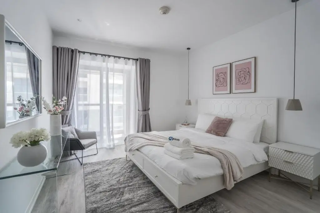 Дубай: HiGuests - Cloudy Apt, 10-min walk to Dubai Harbor