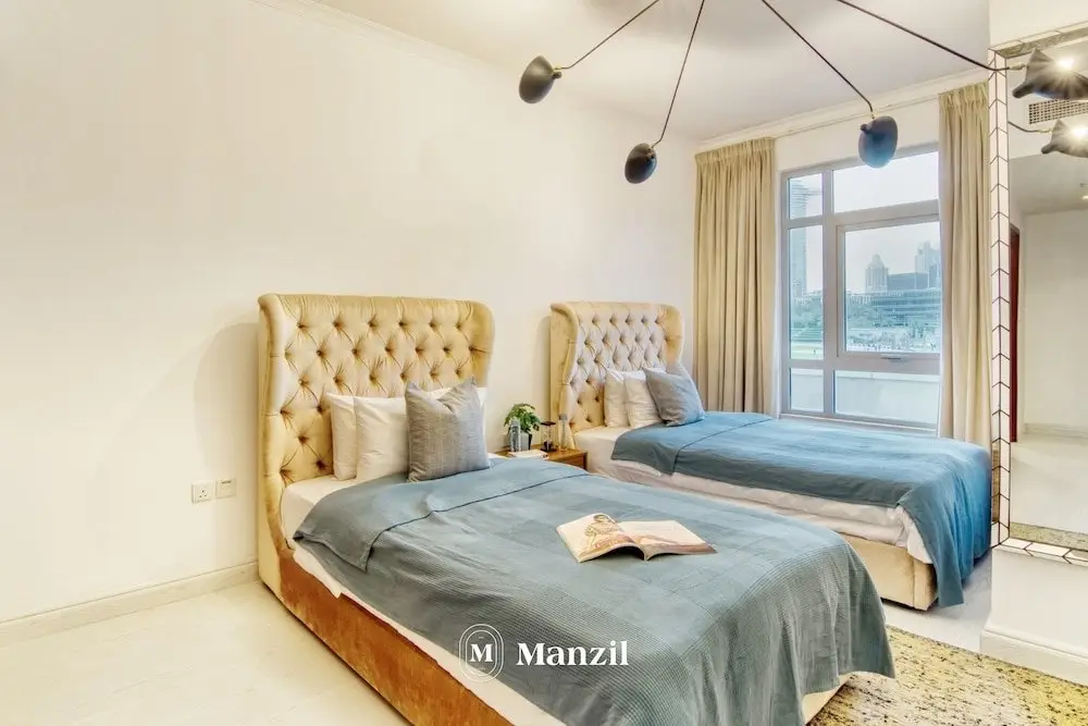 Дубай: Manzil - Spacious 3B Villa w/ Burj & Fountain View