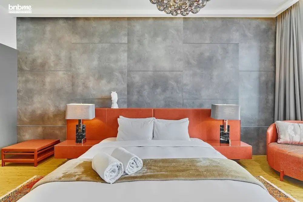 Дубай: 4B Amna Tower 6101 by bnbme homes