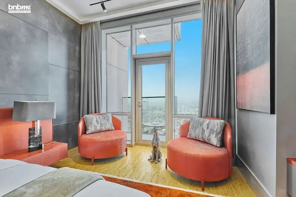Дубай: 4B Amna Tower 6101 by bnbme homes