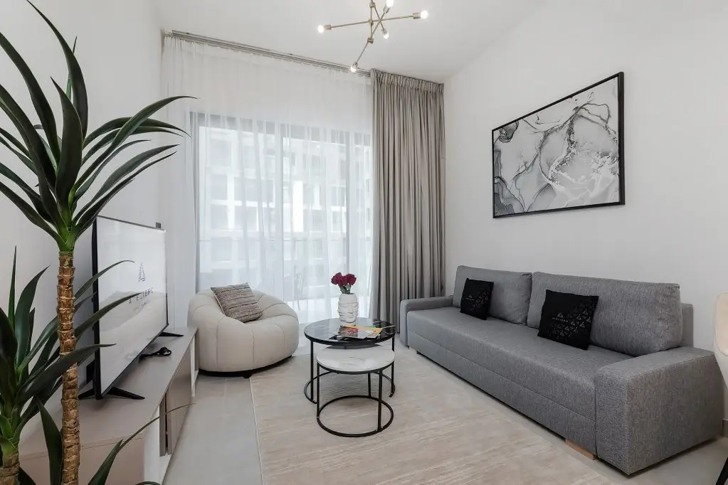 Дубай: Апартаменты Stylish 1BR with view on Burj Khalifa