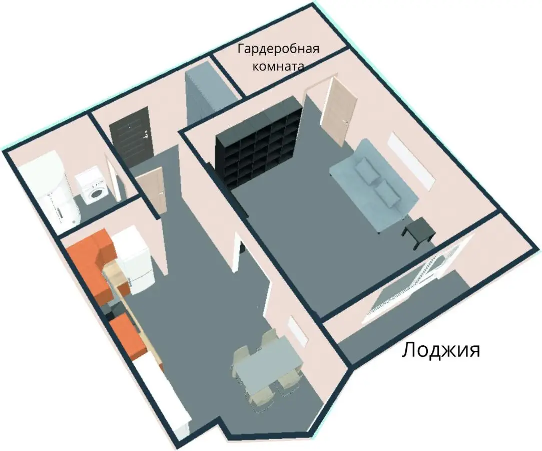 Апартаменты стильные рядом с метро — фото 1