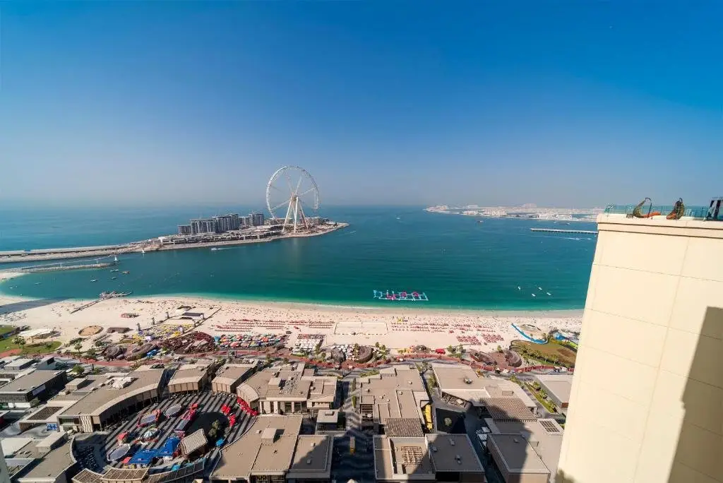 Дубай: Dubai JBR Amaz Penthouse front sea 5 plus 1 Bdr private Climatized pool