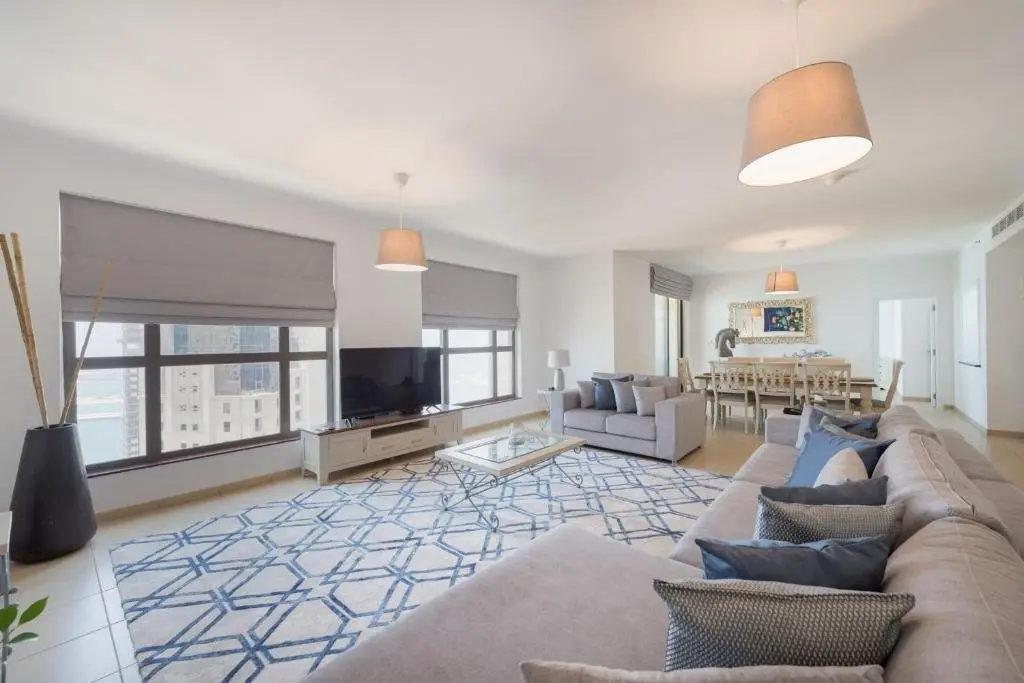 Дубай: Stunning Marina & Sea View 4 Bedroom Apartment, Murjan 6 Jumeriah Beach