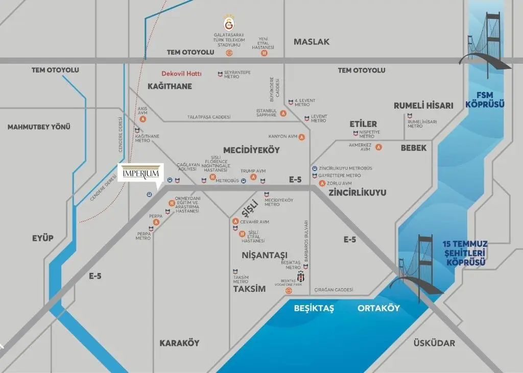 Стамбул: Luxury Central Fully Equipped 3BR 2BA Apartment by Siena Suites