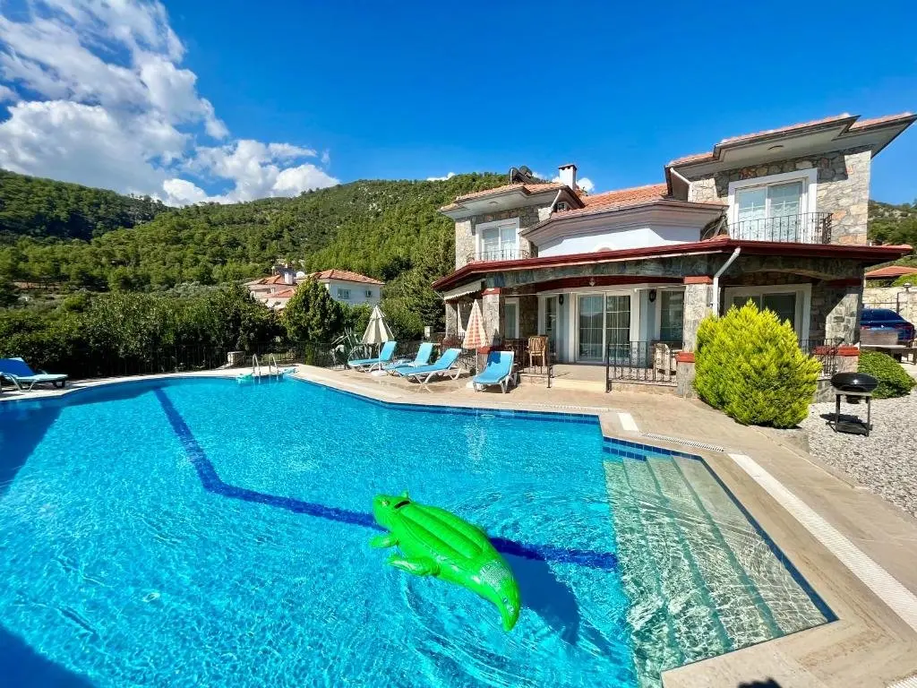Фетхие: Private Pool - Private 1000m2 Garden, 4 Bedroom - 3 Bathroom - 8 Person, DETACHED Villas, Unlimited WiFi - Free Parking