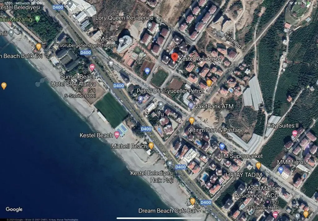 Penthouse, 3 Schlafzimmern, Meerblick, Alanya, Kestel — фото 1