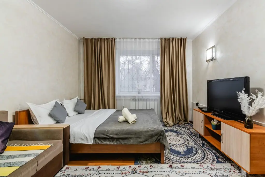 Алматы: Meridian Apartments (Мередиан Апартментс) на улице Сергея Маркова