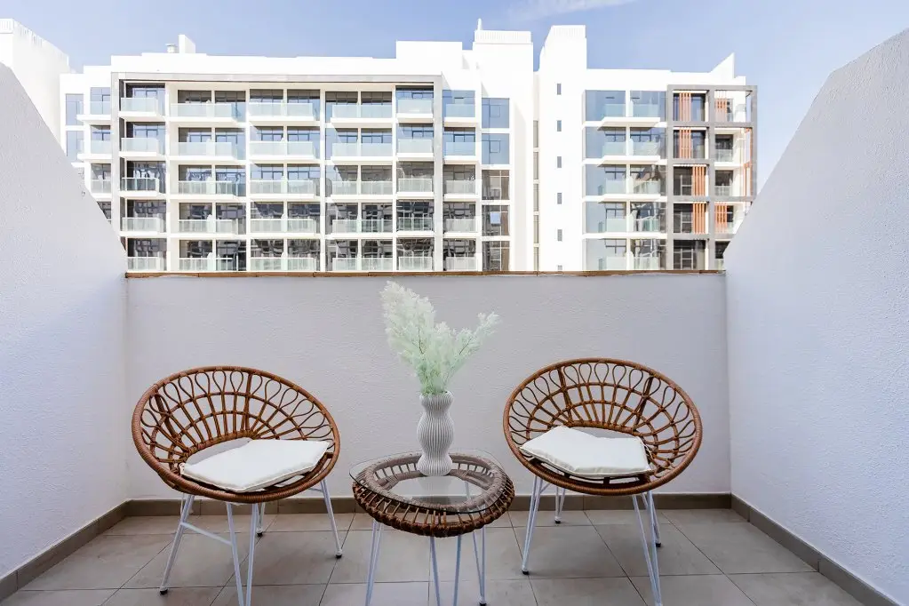 Дубай: Апартаменты Modern studio in Azizi Riviera
