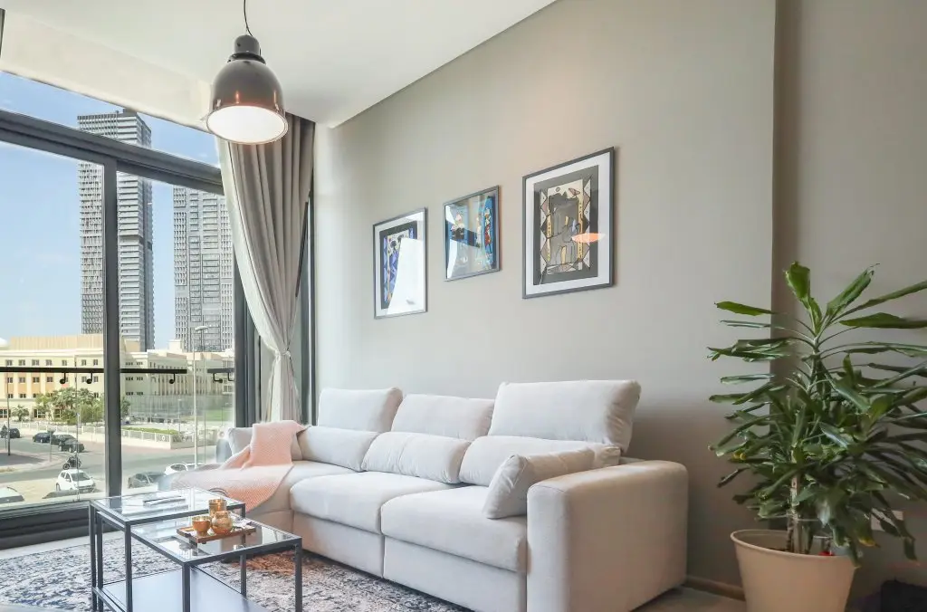Дубай: Апартаменты Elite LUX Holiday Homes - Luxurious 1BR Suite in Signature Livings JVC - Dubai