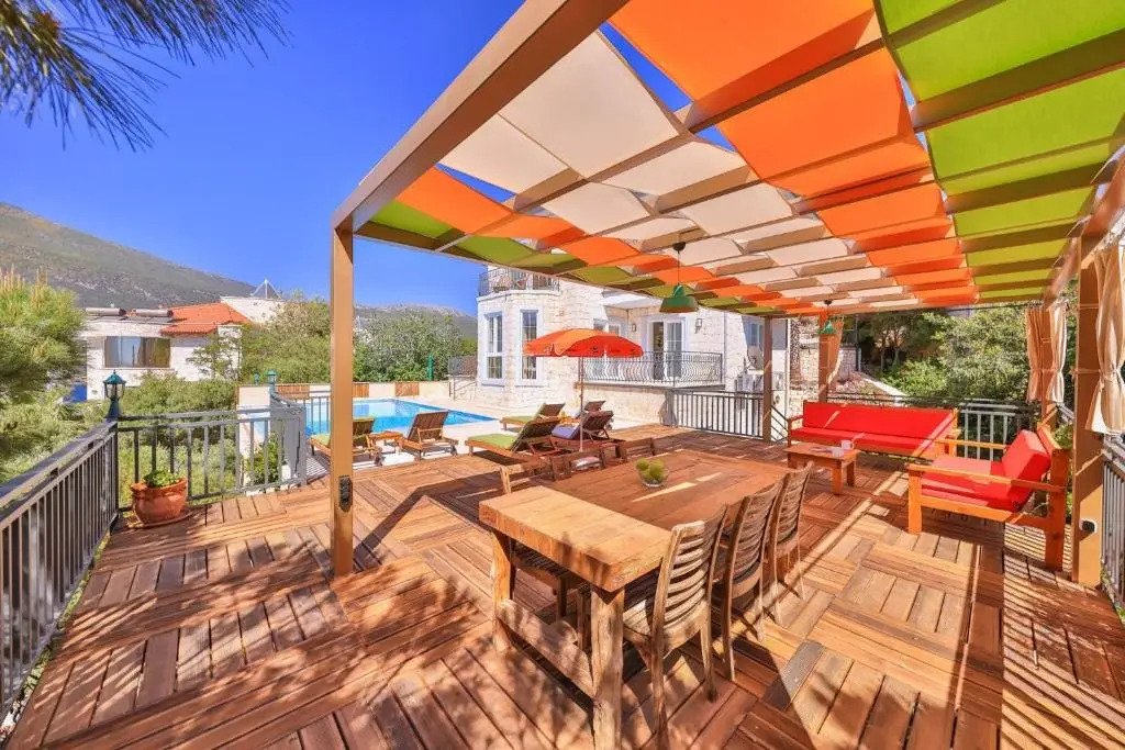 Каш: Kaş, deniz manzaralı, 6 kişilik villa