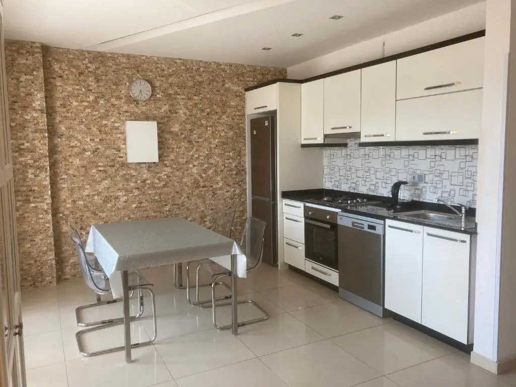 Аланья: NorthStar LUXURY DUPLEX SEE VIEW 100m BEACH 2 bedrooms, 2 bathrooms, living room sofa 2 terraces, 1 balcony high floor Alanya Kestel