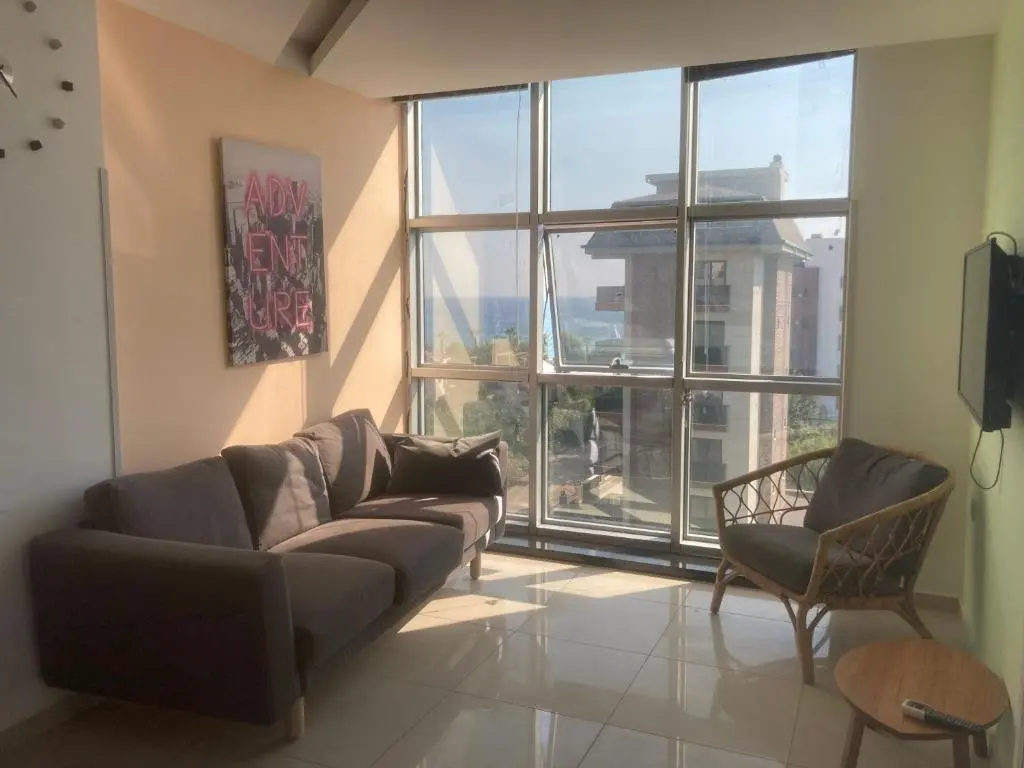 Аланья: NorthStar LUXURY DUPLEX SEE VIEW 100m BEACH 2 bedrooms, 2 bathrooms, living room sofa 2 terraces, 1 balcony high floor Alanya Kestel