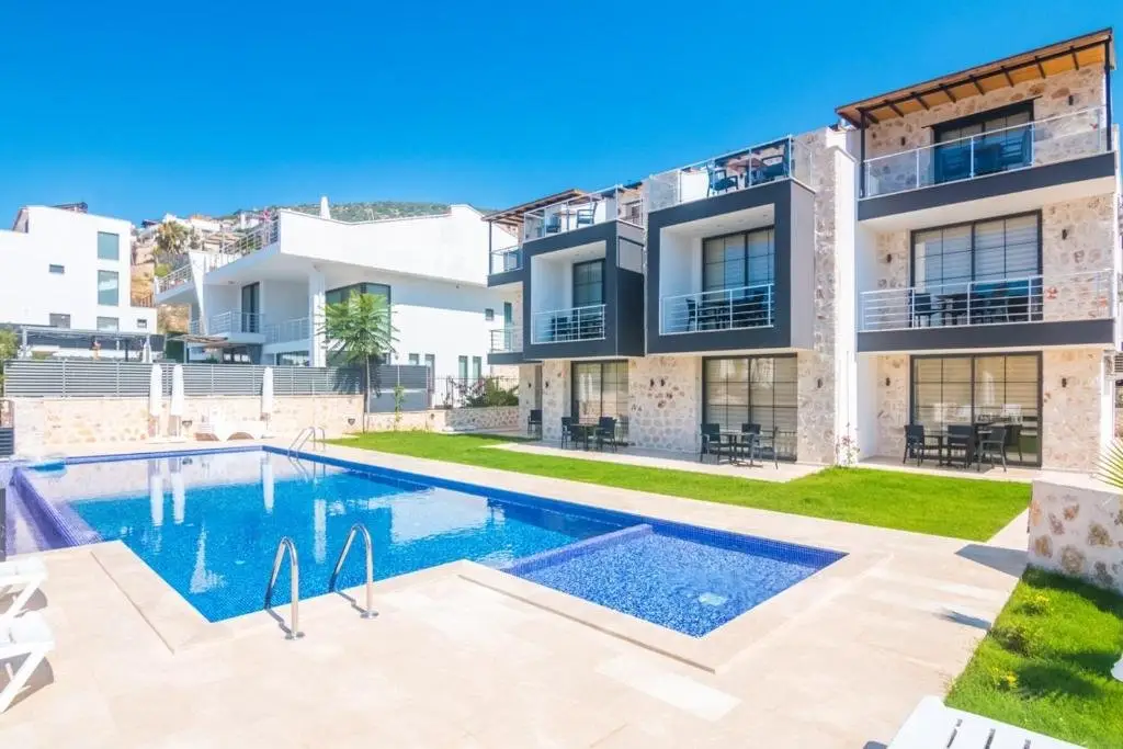 Калкан: Stonehouse Aparts Dublex 3+1 mit Meerblick und Jakuzzi Kalkan No:5